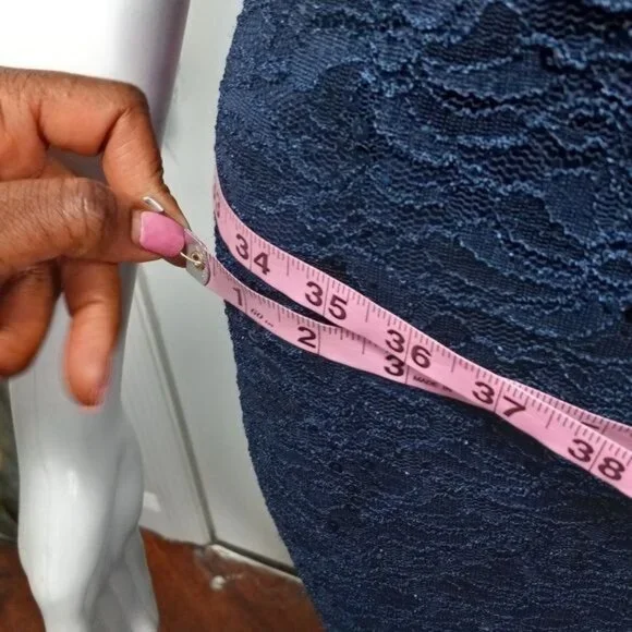 NWOT Quiz Bardot Embellished Sequin Cocktail Formal Prom Gown Navy Blue 4 - Picture 12 of 12